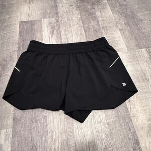 Like New! All in Motion XXL Black Running Shorts With Brief Athletic Gym Workout